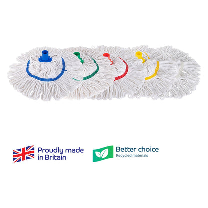 Hygiemix T1D socket mop heads in colour-coded options
