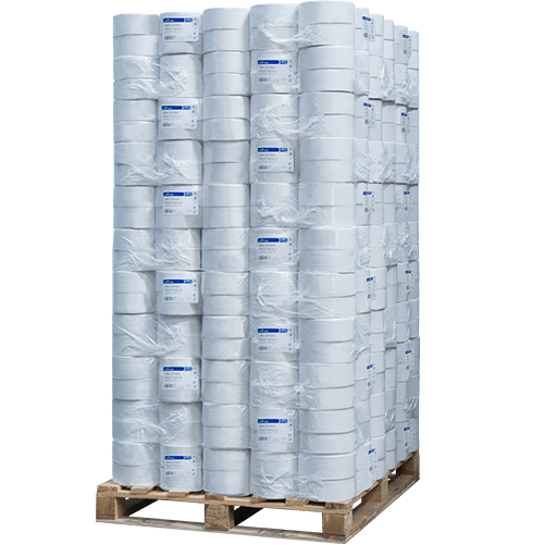 Mini Jumbo Toilet Rolls - 2ply 76mm Core 150m (Pallet Deal)