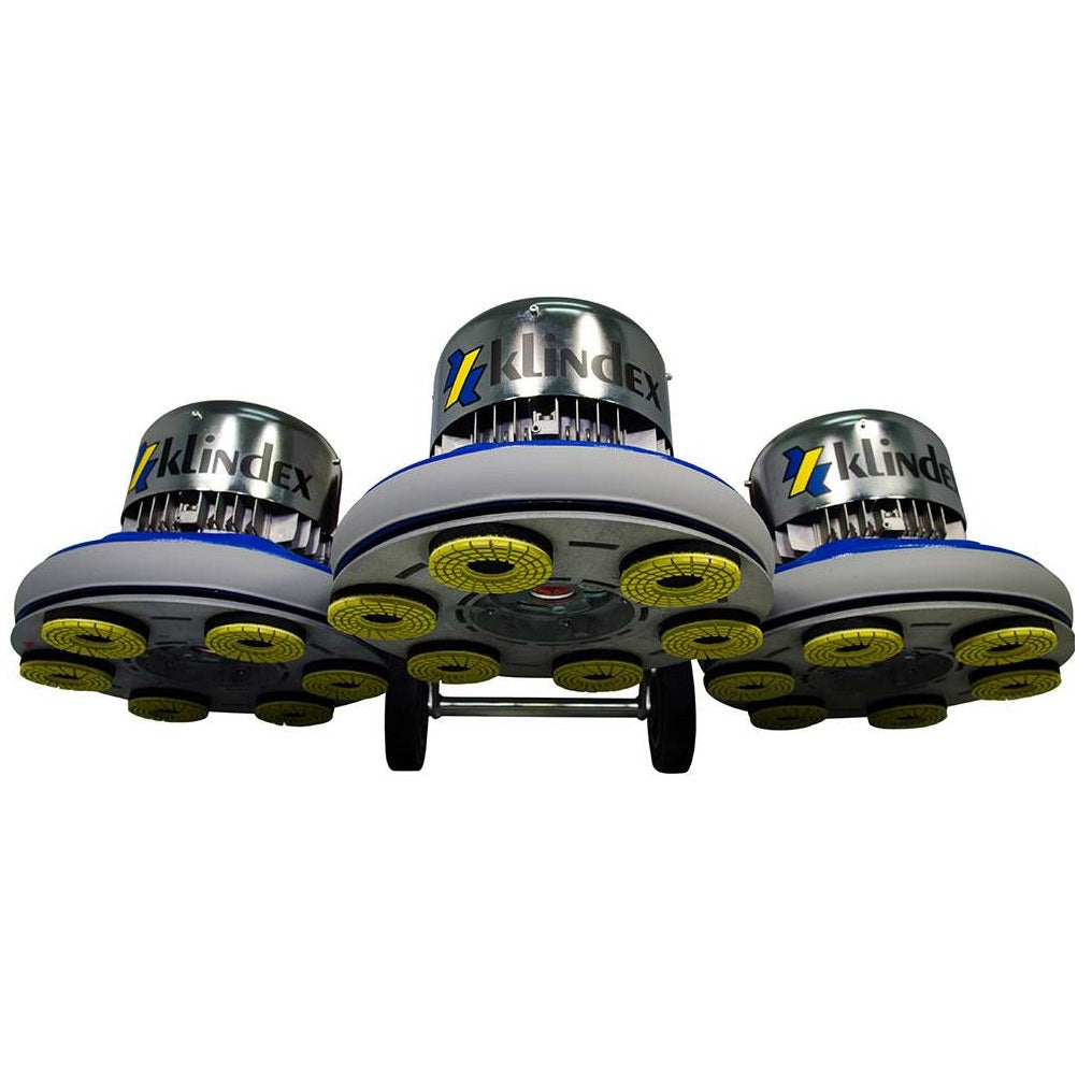 Klindex Triple K 3-Head Single Brush Diamond Grinding and Polishing Floor Machine