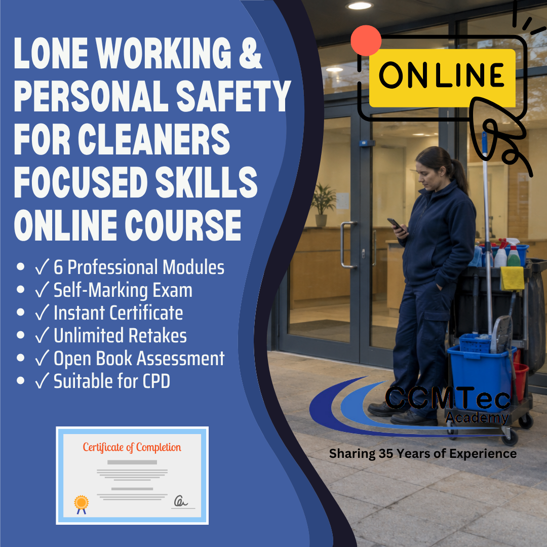Lone Working & Personal Safety for Cleaners — Focused Skills Online Course