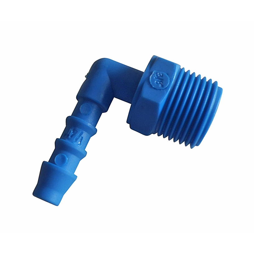 Plastic elbow 1/4 hose x 3/8 NPT