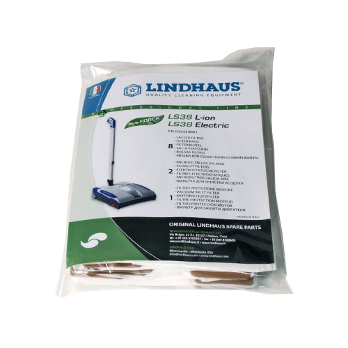 Prochem Pack of 8 paper bags & 2 micro-filters, LS38