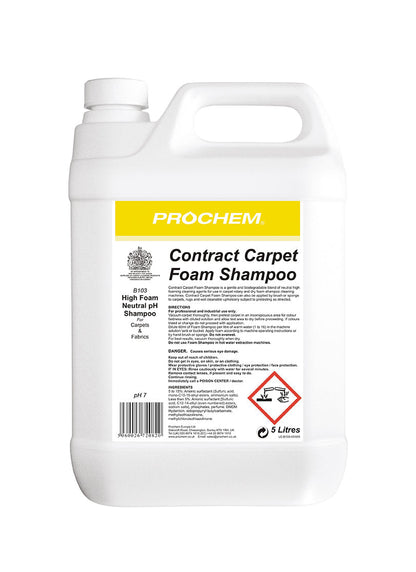 Prochem contract carpet foam shampoo five litre