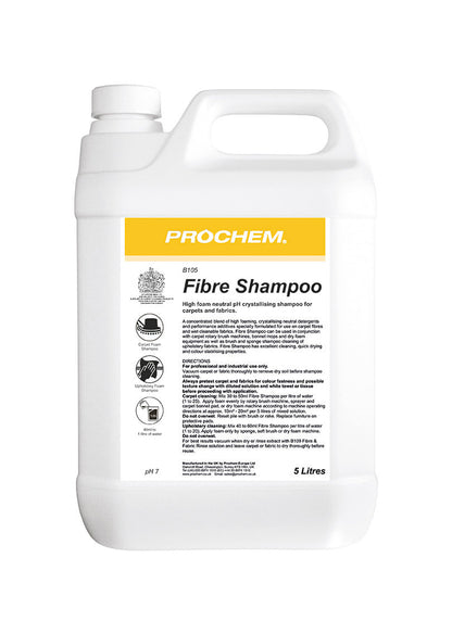 Prochem fibre shampoo five litre