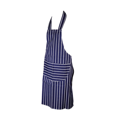 Robert Scott striped apron – blue