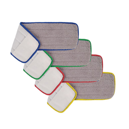 Robert Scott Microfibre Flat Mop Short Pile Pad 43cm – Box of 10