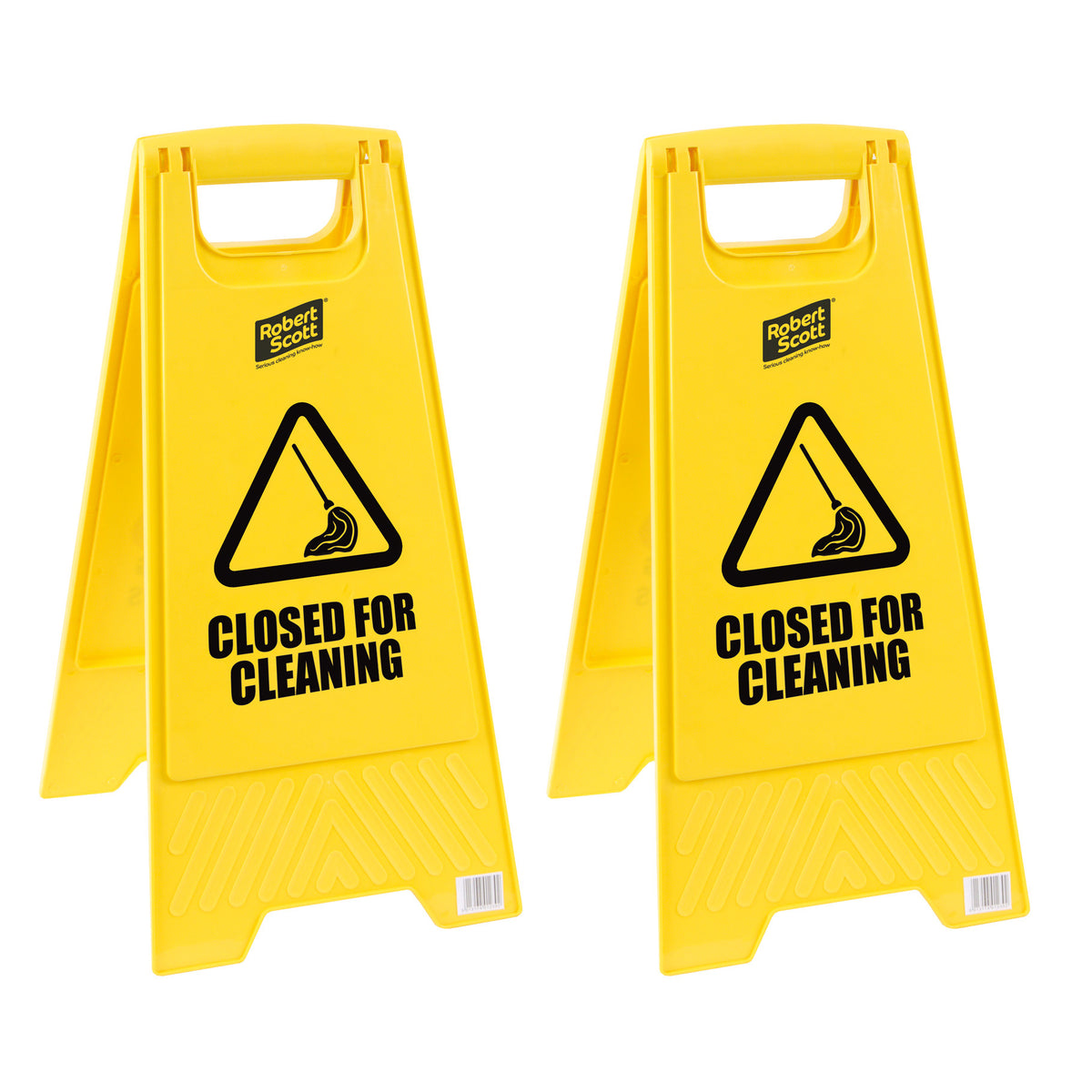 Robert Scott Standard Wet Floor Sign Closed For Cleaning – Box of 5
