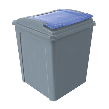 Robert Scott Contract Waste Recycling Bin & Lid 50L – Box of 8 – Blue