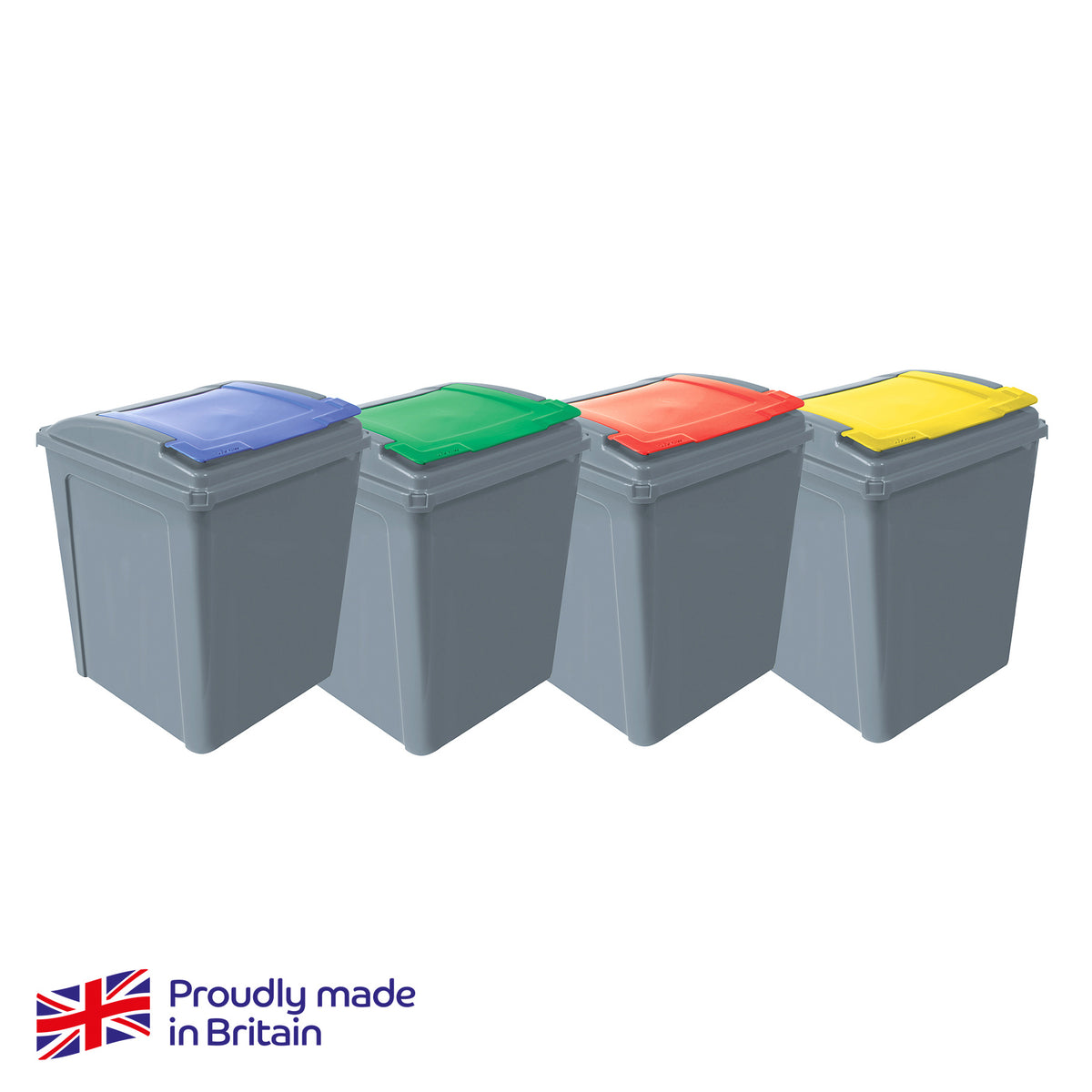 Robert Scott Contract Waste Recycling Bin & Lid 50L – Box of 8
