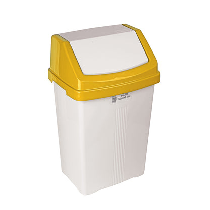 Robert Scott Swing Bin & Lid 50L – Box of 6 – Yellow