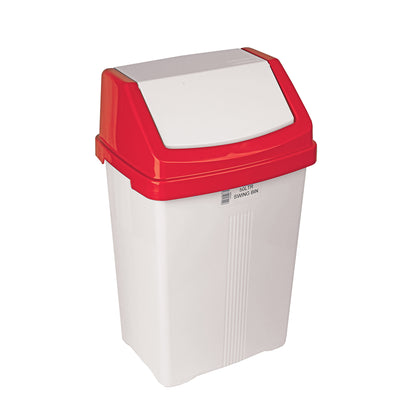 Robert Scott Swing Bin & Lid 50L – Box of 6 – Red