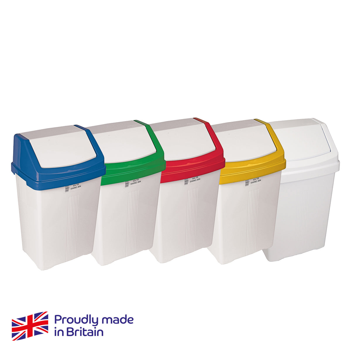 Robert Scott Swing Bin & Lid 50L – Box of 6