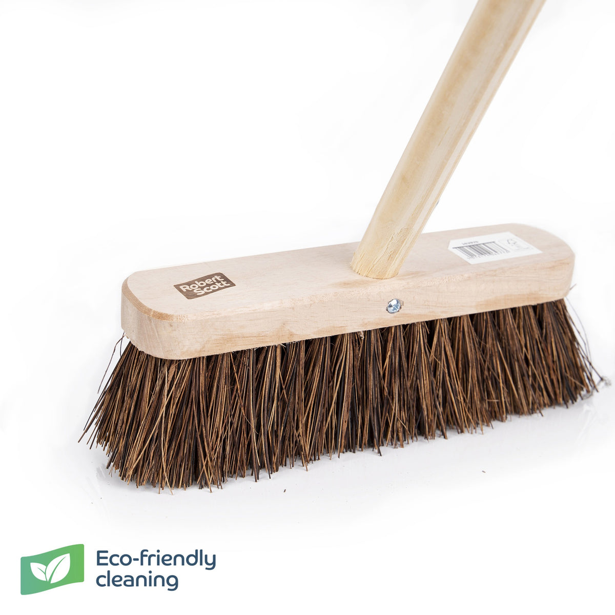 Robert Scott Wooden Broom FSC Stiff 10" & Handle 47"
