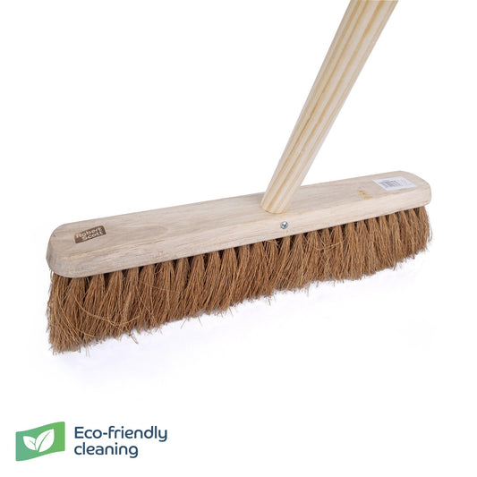 Robert Scott Wooden Broom FSC Platform Soft 18" & Handle 59"