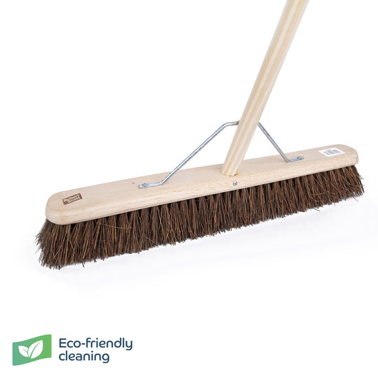 Robert Scott Wooden Broom FSC Platform Stiff Stay 24" & H/D 55"
