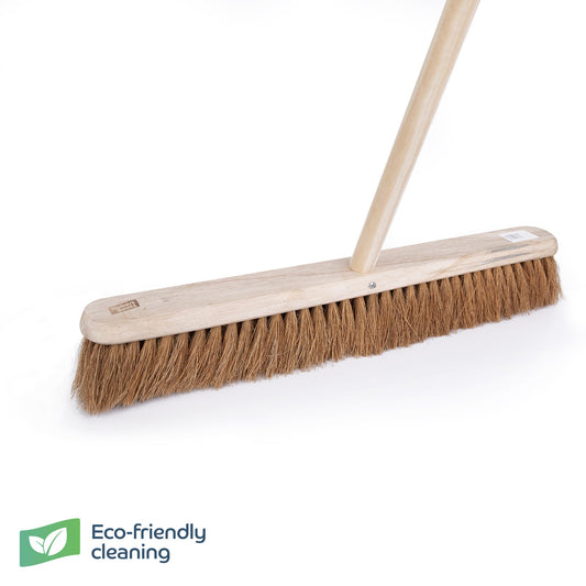 Robert Scott Wooden Broom FSC Platform Soft 24" & Handle 55"