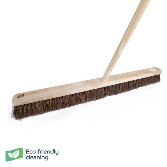 Robert Scott Wooden Broom FSC Platform Stiff 36" & Handle 55"