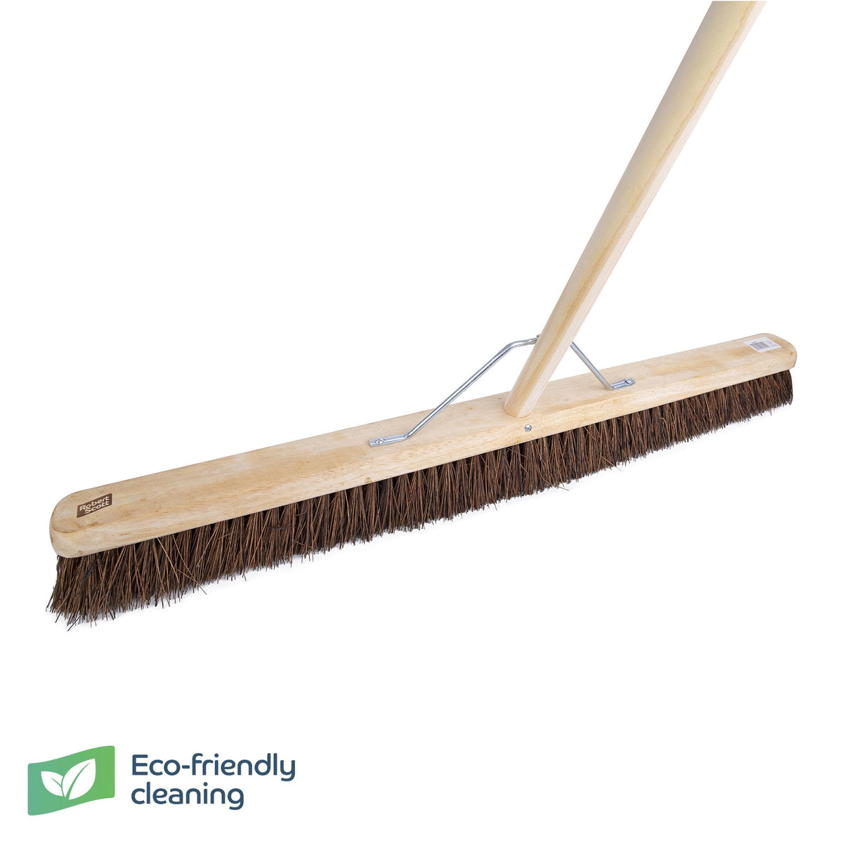 Robert Scott Wooden Broom FSC Platform Stiff Stay 36" & H/D 59"