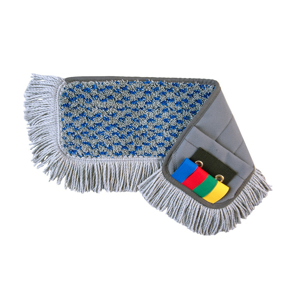 Robert Scott Microfringe Microfibre Flat Mop Flagged 40cm – Box of 10