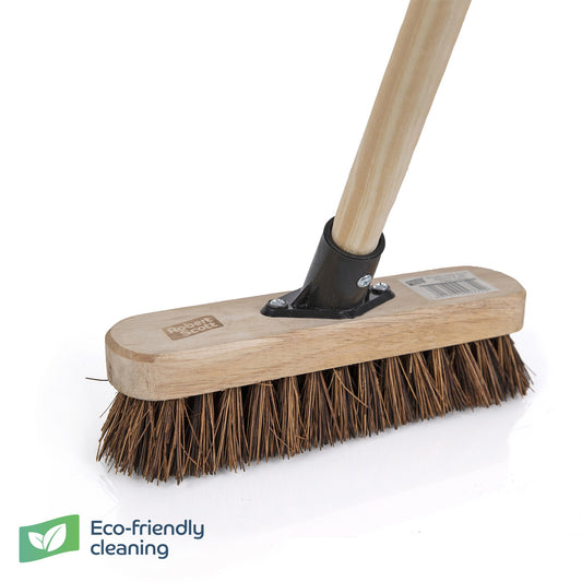 Robert Scott Wooden Deck Scrub FSC Stiff 9" Socket & Handle 47"