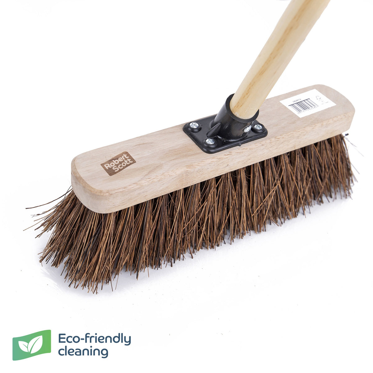 Robert Scott Wooden Broom FSC Flat Stiff 11.5" S/K & Handle 47"