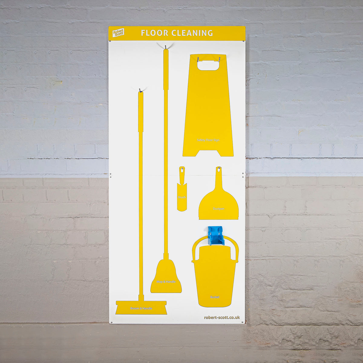 Robert Scott Shadow Board Floor Cleaning – Yellow