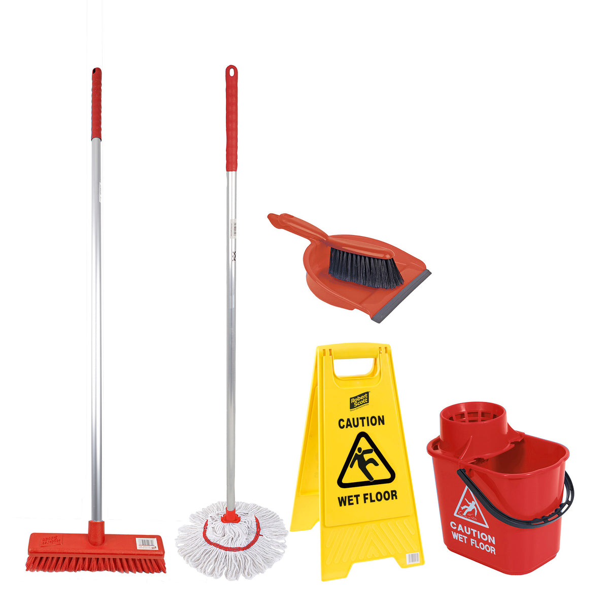 Robert Scott Shadow Board Floor Cleaning Products – Red