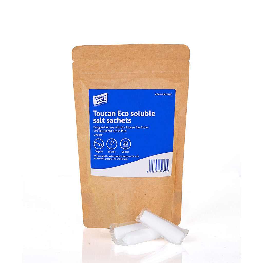 Robert Scott Toucan Eco Soluble Salt Sachets – Box of 400