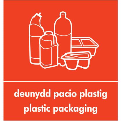Robert Scott Recycling Sticker Welsh / English – Redplastic