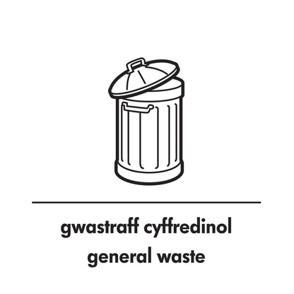 Robert Scott Recycling Sticker Welsh / English – White Gen