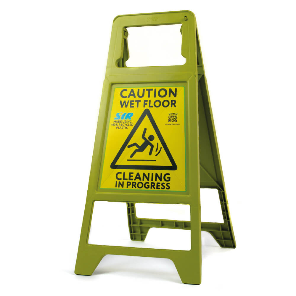 SYR SafeGuard-R Safety Sign - 100% Recycled Plastic Wet Floor Sign