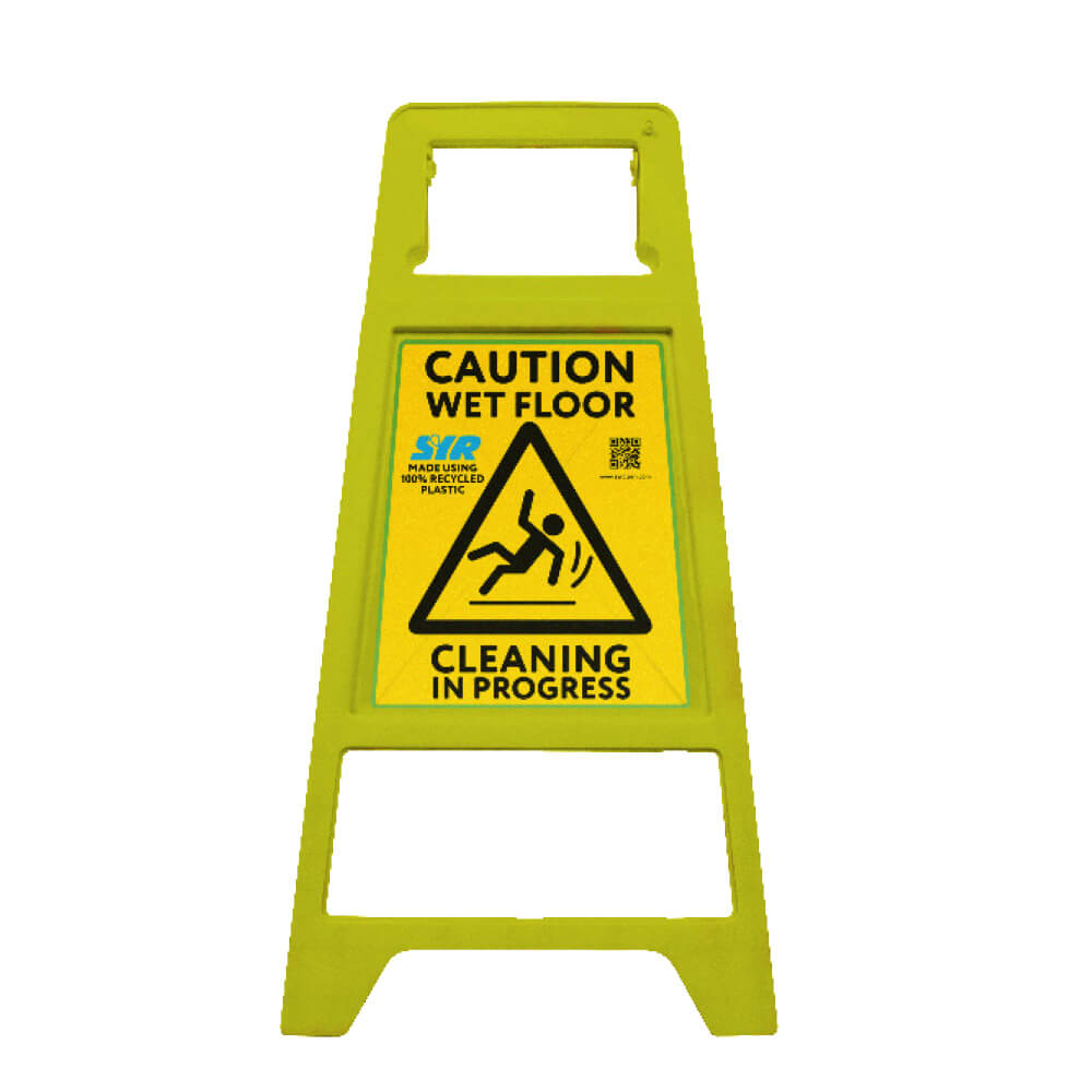 SYR SafeGuard-R Safety Sign - 100% Recycled Plastic Wet Floor Sign