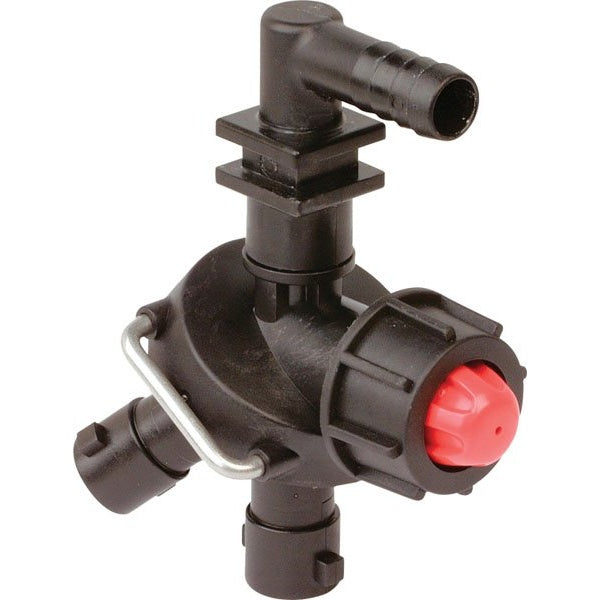 Tecomec Dry Boom Triple Nozzle Holder with Valve – 8240003