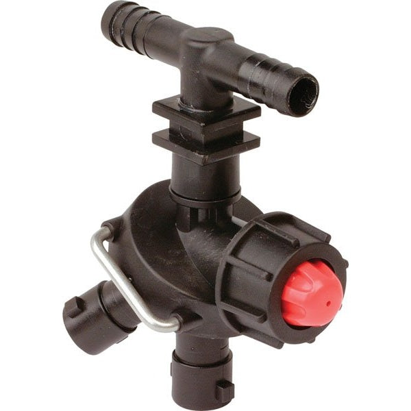 Tecomec Dry Boom Triple Nozzle Holder with Valve – 8240005
