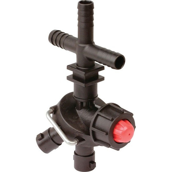 Tecomec Dry Boom Triple Nozzle Holder with Valve – 8240009
