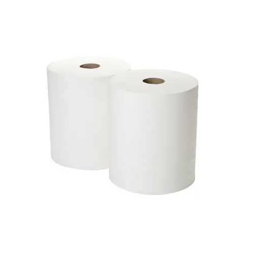 White Industrial Workshop Roll 2ply 875 Sheets 350m