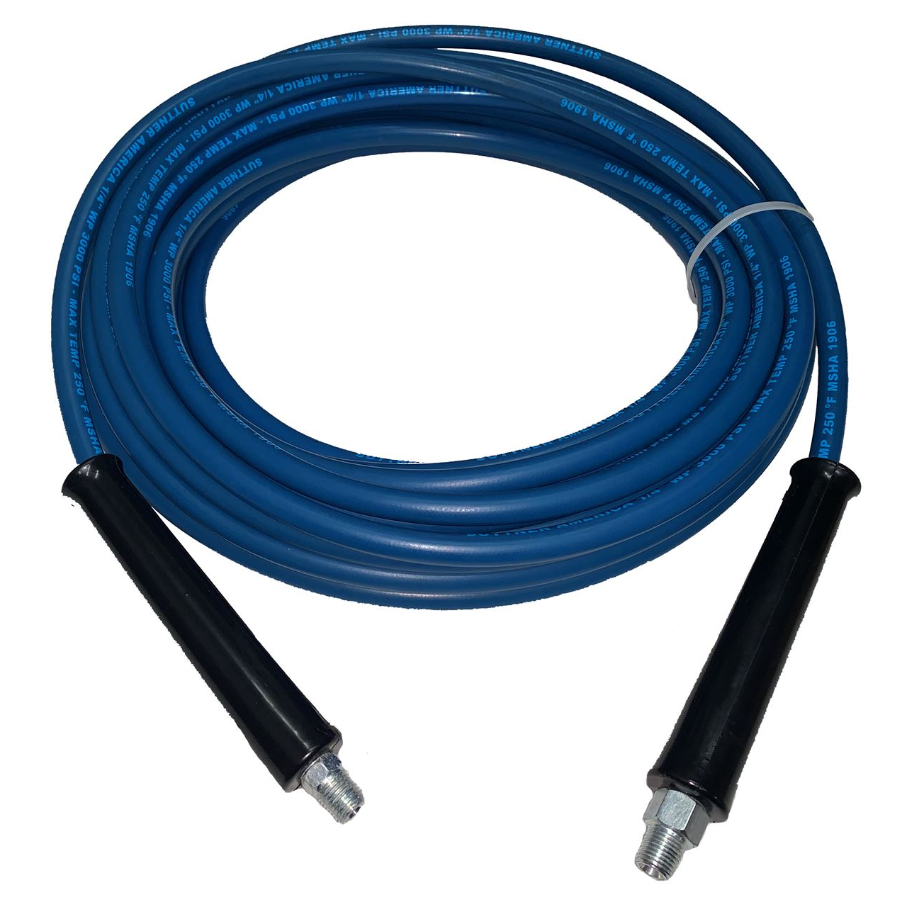 100ft 1/4" 3000 PSI Blue Carpet Cleaning Solution Hose Machine Equipment Wands 